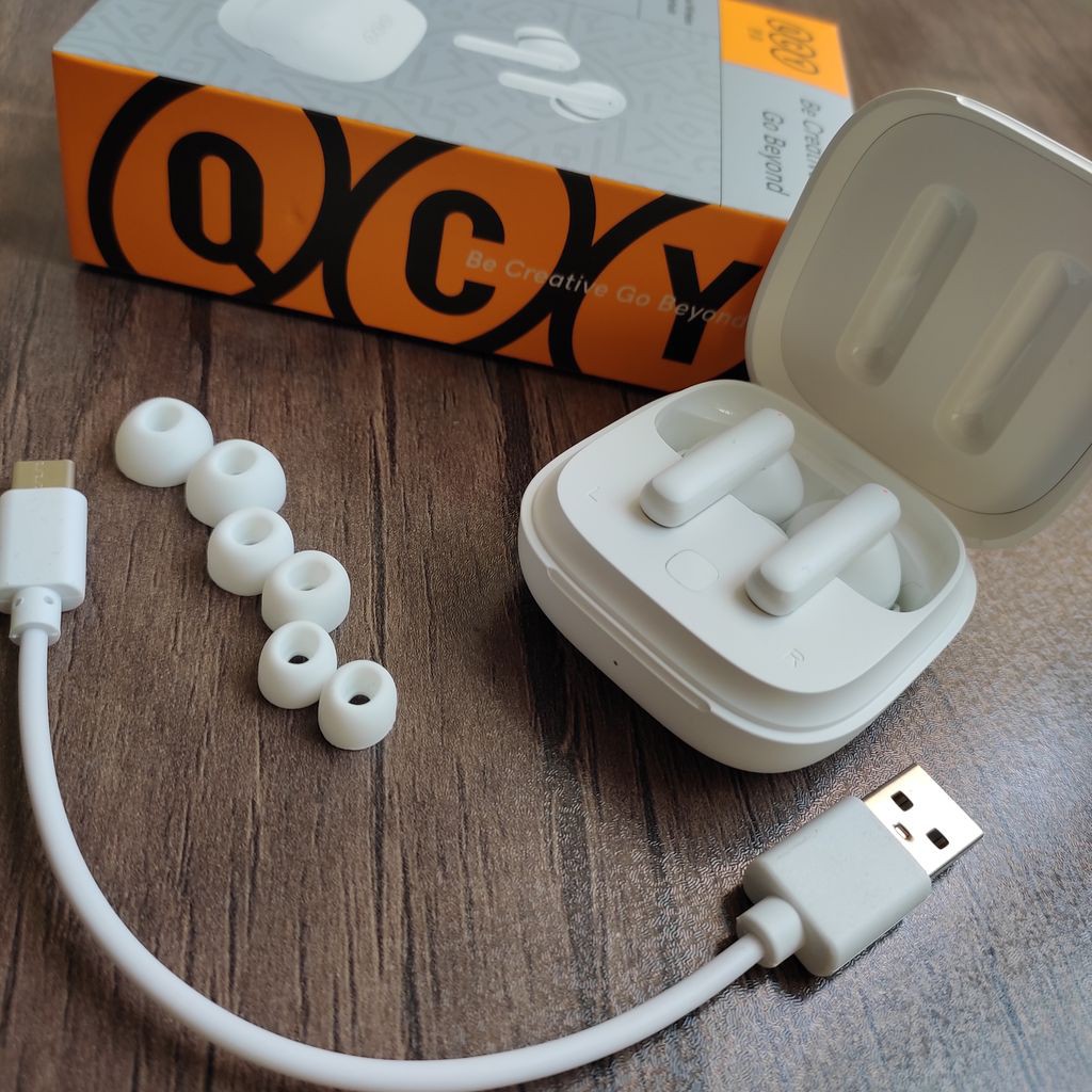 ایرپاد QCY T13 ANC / کیو سی وای / با قابلیت ANC/نویز کنسلینگ فعال/میکروفون ENC پیشرفته/دارای 4 میکروفون/عالی ایکس
