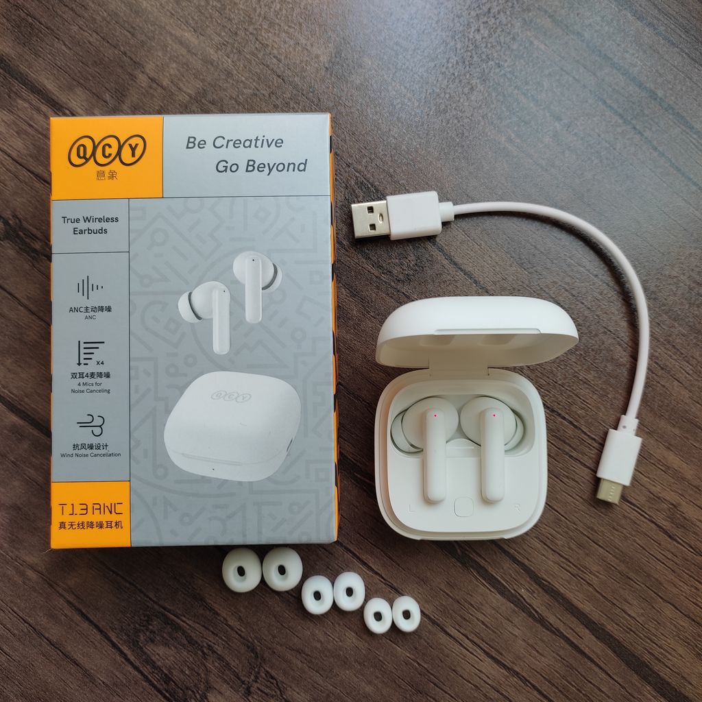 ایرپاد QCY T13 ANC / کیو سی وای / با قابلیت ANC/نویز کنسلینگ فعال/میکروفون ENC پیشرفته/دارای 4 میکروفون/عالی ایکس