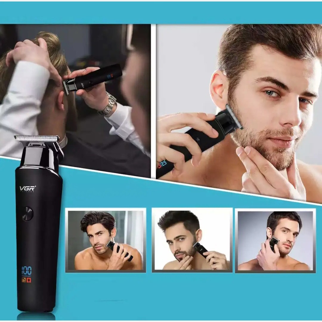ماشین اصلاح وی جی آر VGR مدل 937 نمایشگر شارژ باتری گادی بزرگ پرفروش باحداقل سود ارسال رایگان ایکس