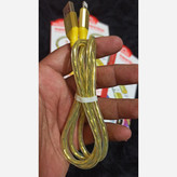 کابل شارژر آیفون لایتینگ 2/4 آمپر یک متری جنس کنفی همراه با روکش پلاستیک پرفروش باحداقل سود ایکس