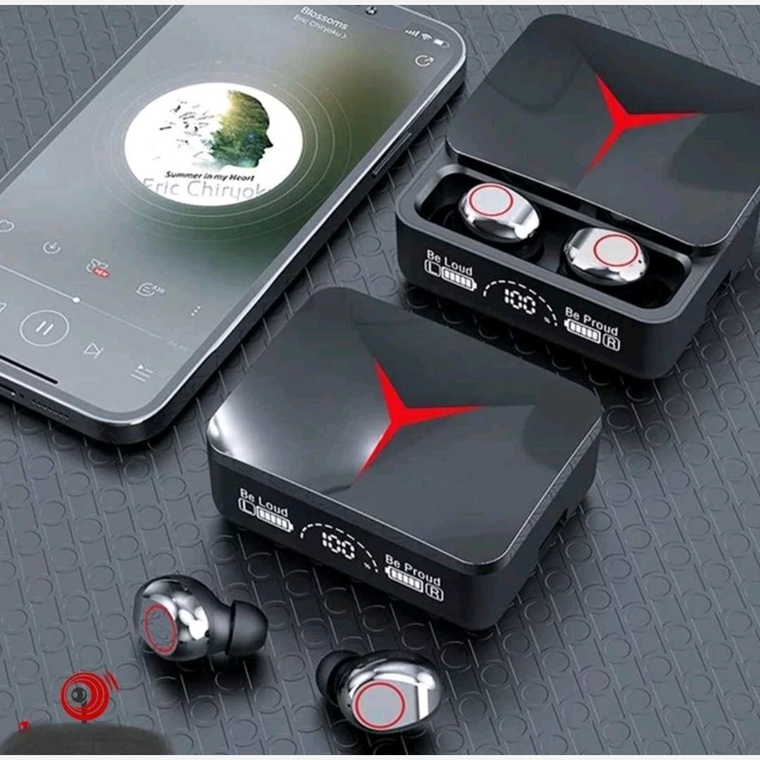 ایرپاد m90 دو گوش بند انگشتی دارای صفحه نمایش کیس کشویی پرفروش باحداقل سود ارسال رایگان ایکس