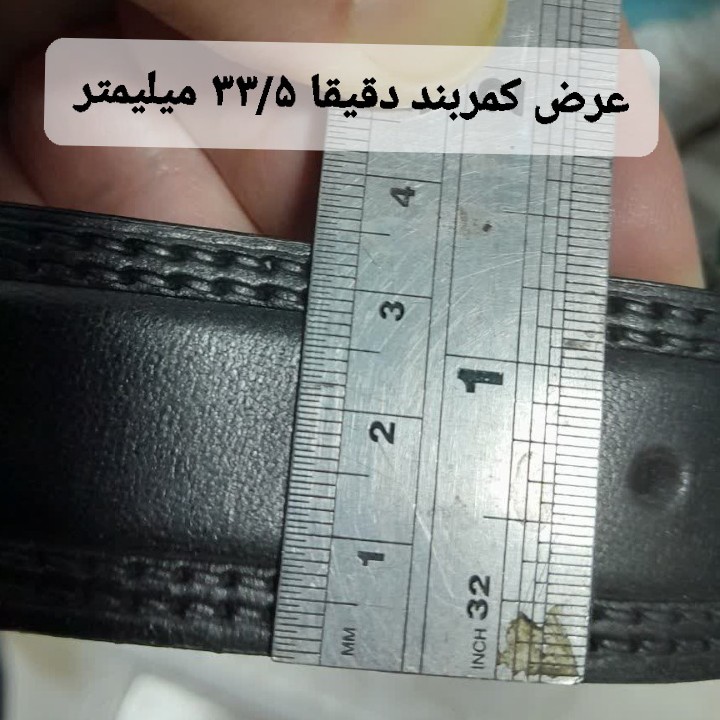 کمربند مردانه چرم طبیعی کمربند چرم طبیعی گاومیش با بسته بندی شکیل و اشانتیون داخل جعبه
