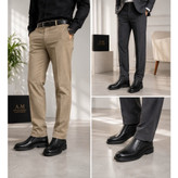 کفش مردانه چرم طبیعی vip ( کد628 ) با کف طبی