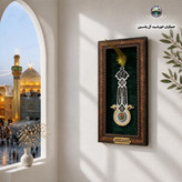 سنگ حرم حضرت عباس (طرح علم ) 20در38 با فاکتورسند اصالت سنگ (قاب سنگ حرم جدید خورشیدآل یاسین متبرکات حرم حسین امام کربلا