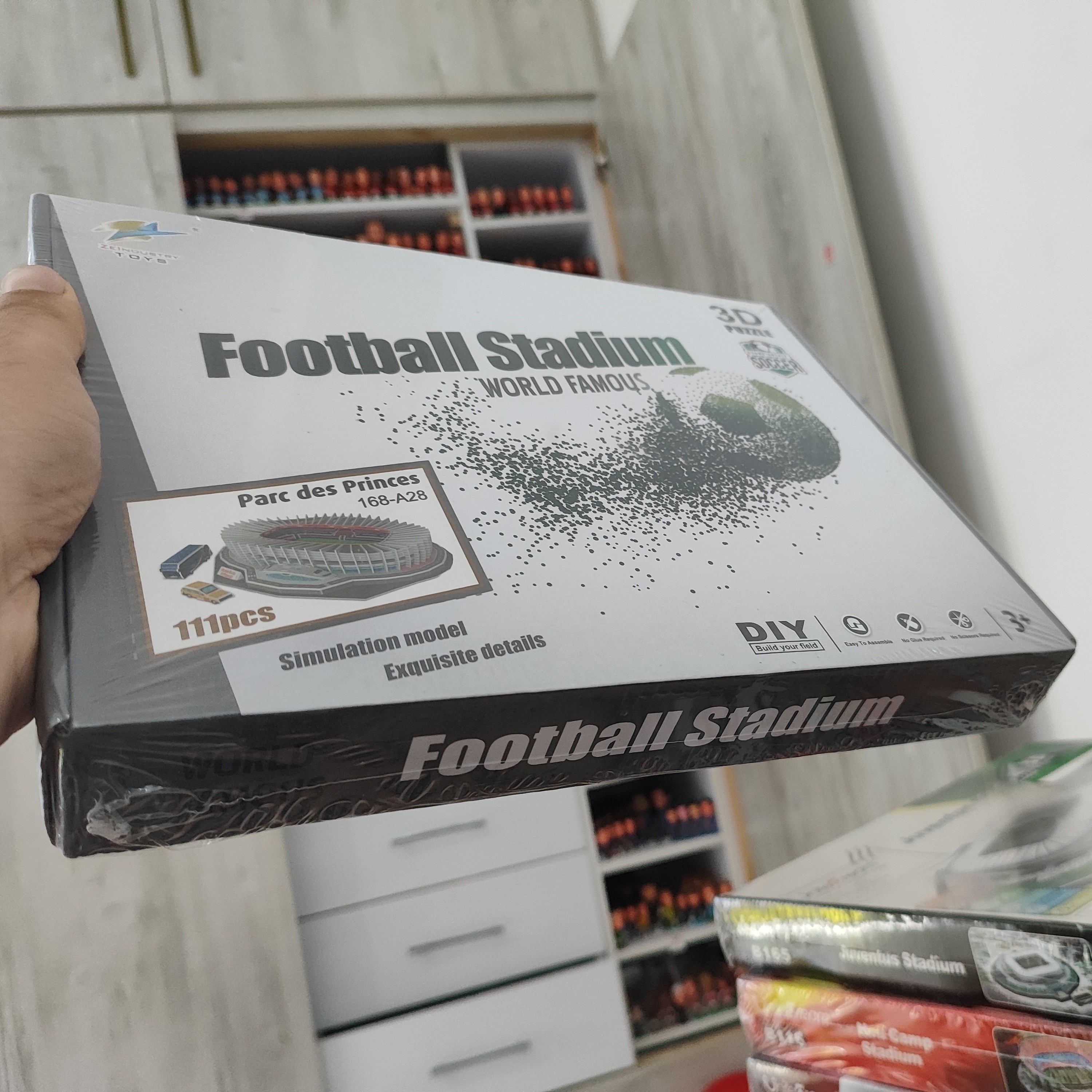 پازل سه بعدی استادیوم پارک د پرنس ورزشگاه پاریس فرانسه پاریس-سن-ژرمن parc des princes 3s pazzle