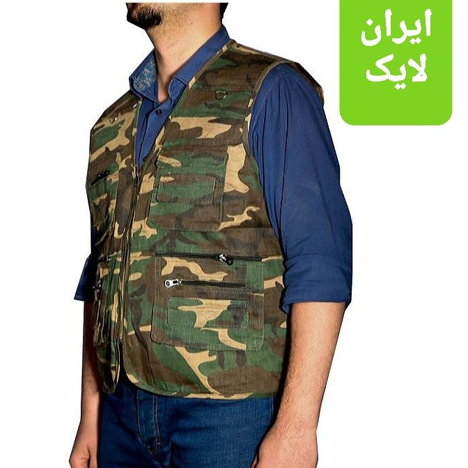جلیقه تاکتیکال چریکی استتارشکاروماهیگیری دارای آستر داخلی تولید ایران